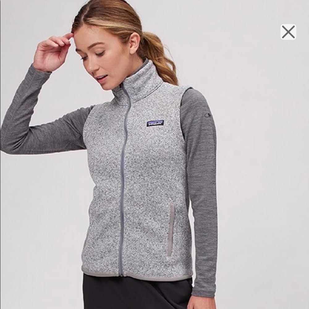 patagonia grey vest womens